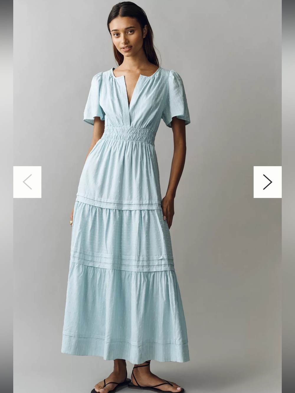 NWT Anthropology Somerset Lurex Maxi Dress